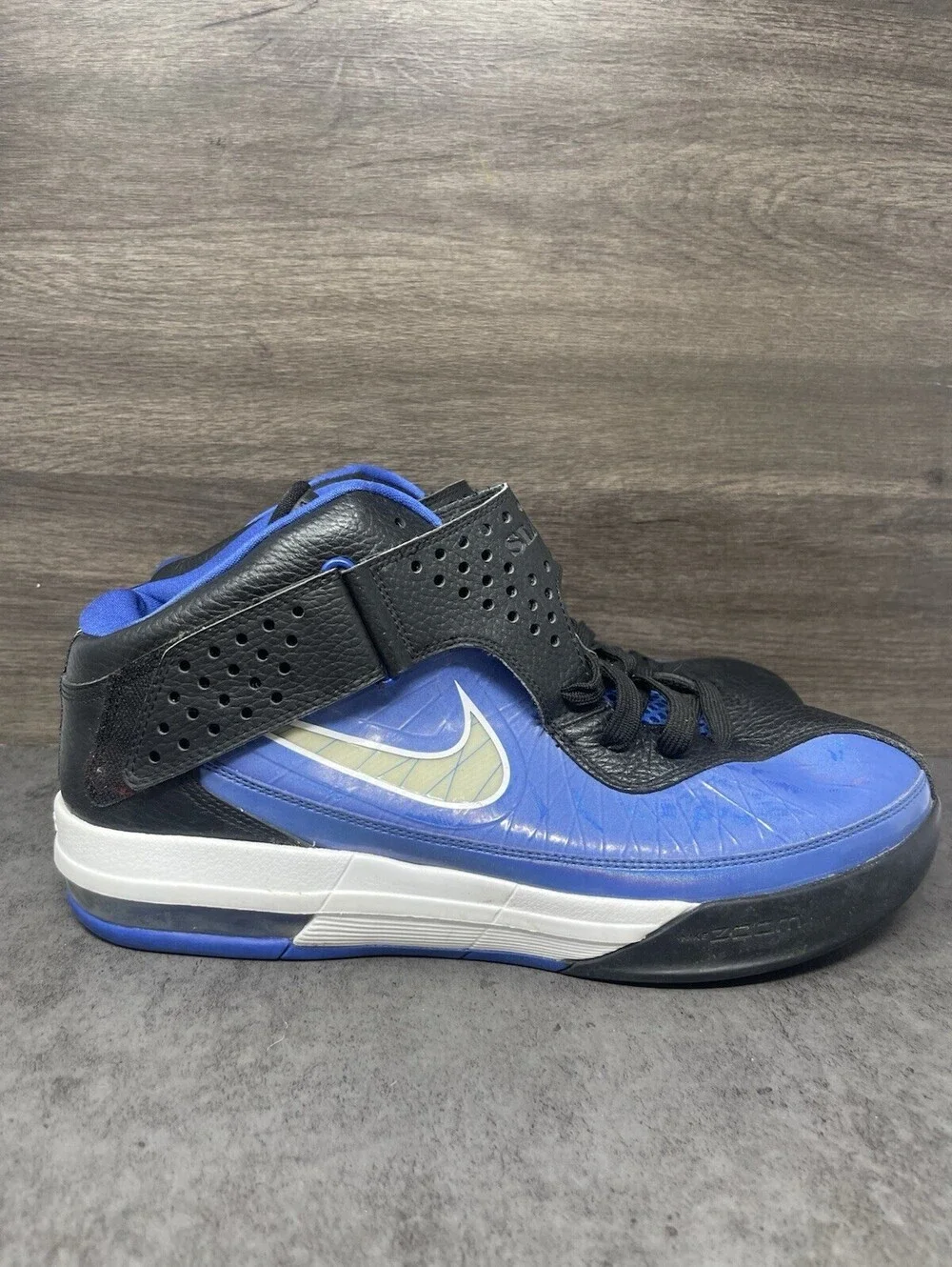 Nike Lebron Air Max Soldier 5 TB Sneakers Mens Size 13.5 Blue Black 2011 454141